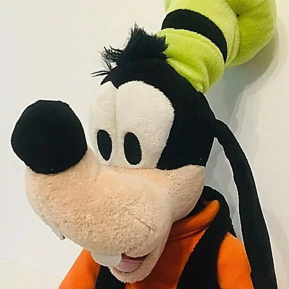 Disney Store Goofy Plush Stuffed Toy Classic Outfit Character Doll Hat 18” - Picture 6 of 16